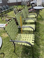 Woven Metal Frame Patio Chairs 4