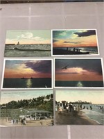 Lot of six Port Stanley postcards.