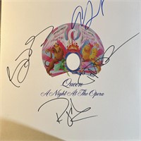 Queen With Adam Lambert Autographed Album Cover