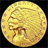 1926 $2.50 Gold Quarter Eagle UNCIRCULATED
