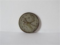 1940 CANADIAN 25 CENTS SILVER COIN