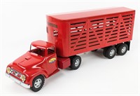 Tonka Round Fender Truck w/ Livestock Trailer