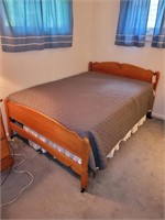 FULL SIZE BED FRAME, SHEETS, & MATTRESS