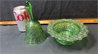 Green bell and bowl
