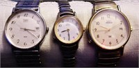 3 TIMEX Watches 2 Men 1 Woman