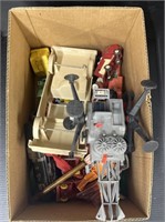(E) Box Lot Of Assorted Toy Vehicles. Includes