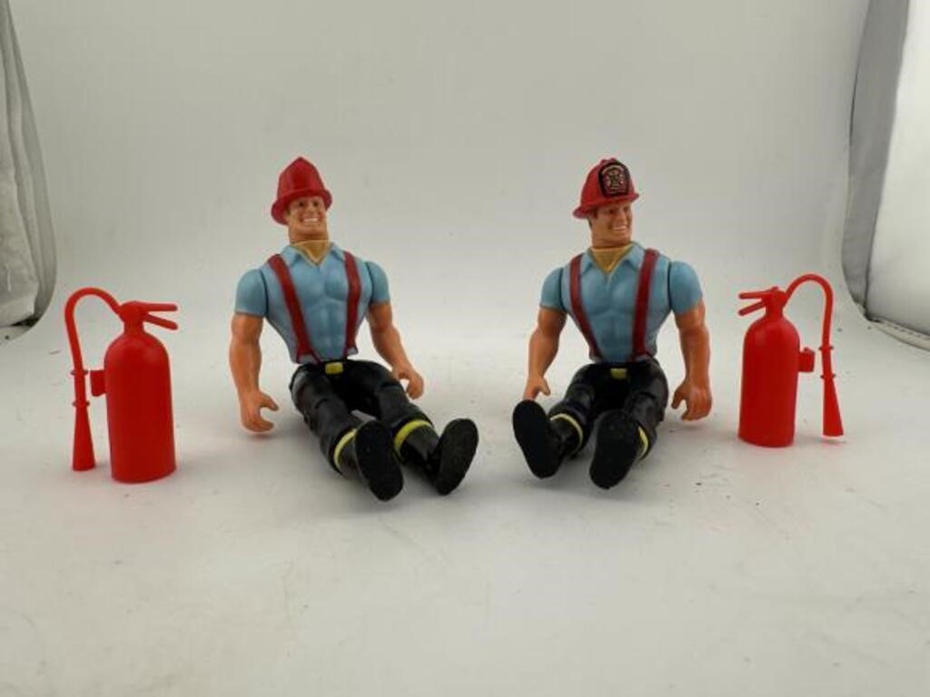 Vintage Fireman Action Figures
