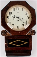 Vintage Schoolhouse Oak Wall Clock by Wuersch