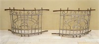 Wrought Iron Curved Panels.