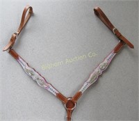 Leather Breast Collar Angel Wings & Hearts