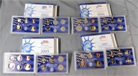 (4) US Proof Sets: 2003, 2005, 2006, 2007.