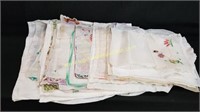 Large Group Of Handkerchiefs & Napkins