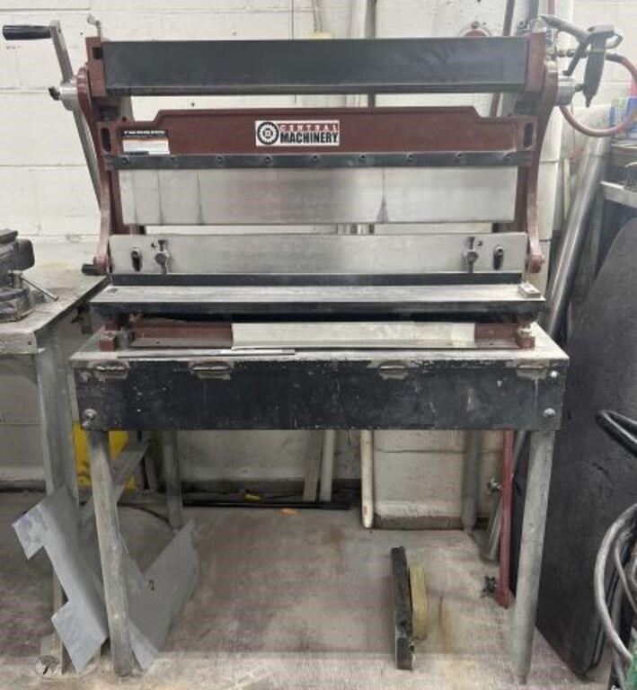 Central Machinery 30” Shear, Press Brake, and