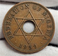 1959 Nigeria One Penny AU