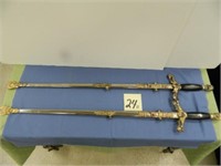 (2) Knights Of Columbus Swords