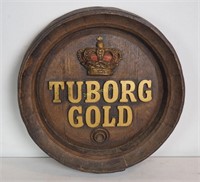 Vintage Tuborg Gold 18" Wall Advertisement