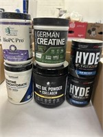Lot of Assorted Protein Powders and Mixes