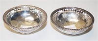 Pair of Australian sterling silver pierced dishes