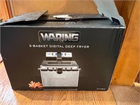 Waring 3-Basket Digital Deep Fryer