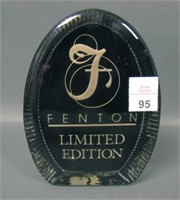 Fenton Clear/Black Limited Edition Retail Sign