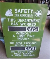 Excellent Porcelain Safety Sign