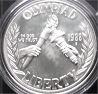 PROOF OLYMPIC SILVER DOLLAR