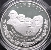 PROOF MT RUSHMORE SILVER DOLLAR