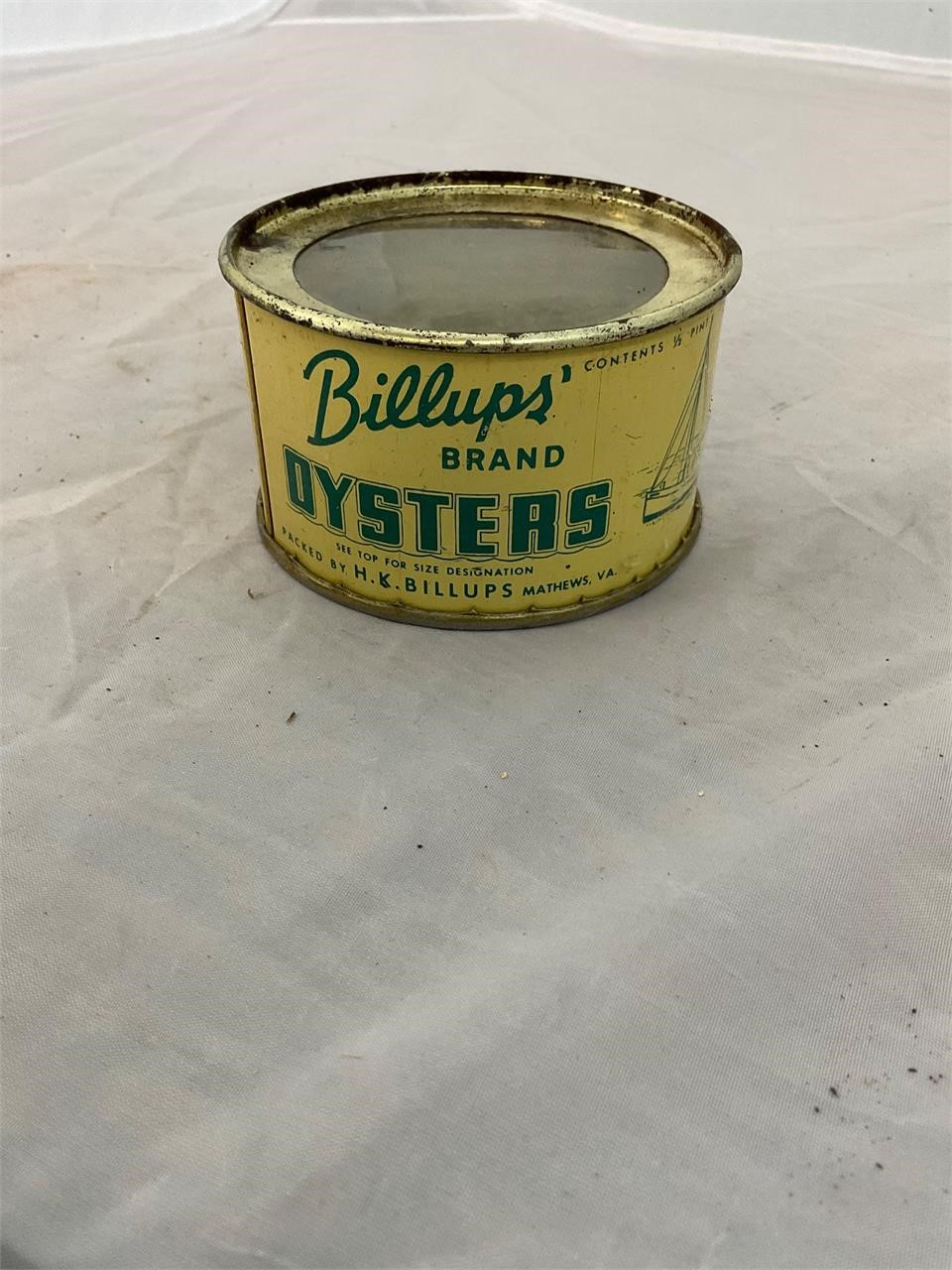 Billups Mathews VA 8oz Oyster Can