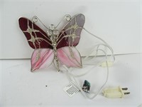 Hanging Electric Stained Glass Butterfly