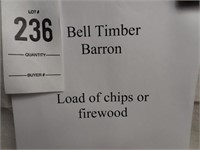 Bell Timber Load Of Chips Or Firewood