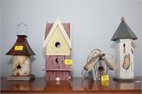 GROUPING OF 4 BIRD HOUSES