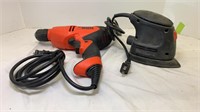 Corded Black & Decker Drill, and sander brand