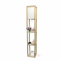 Simple Designs LF1014-TAN Floor Lamp Organizer