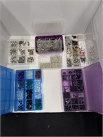 Lot of Assorted Containers w/ Beads