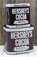 Pair of Hershey's Cocoa Tins