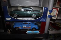 Die Cast Cars-'57 Bel Air; '41 Plymouth Pro Steet