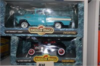 Die Cast Cars- '57 Chevrolet Cameo & '32 Ford