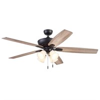 $120  Harbor Breeze 62-in Bronze LED Ceiling Fan