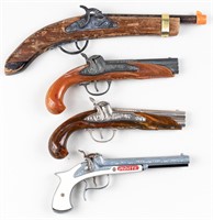 4 FLINTLOCK TOY CAP GUNS