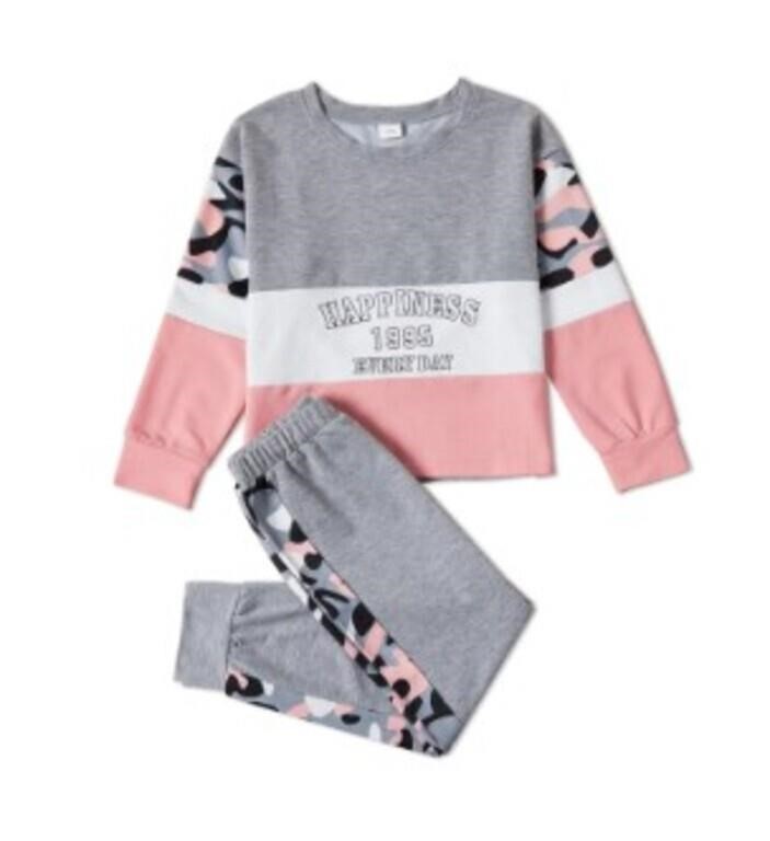 7-8 years PatPat Kid Girls Pullover Printed Colorb