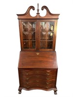 MADDOX SOLID MAHOGANY CHIPPENDALE SECRETARY