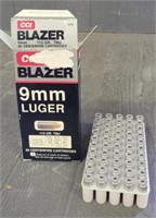 (5) Rounds of  Blazer 9mm Luger Ammo