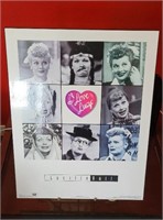 Lucille Ball I Love Lucy Vintage Collage Poster