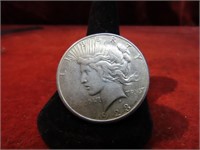 1923-S 90% silver peace dollar US coin.