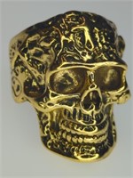 Gold skeleton ring size 7.5