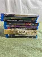 Stack of Blu-ray DVDs