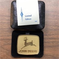 1980 John Deere Buckle Ltd, #771, 22K gold plate