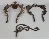 Antique Cast Iron Lamp Pieces