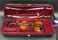 De Rosa 3/4 Violin w Bow & Zippered Case