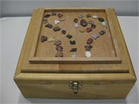Box Of Shells & Mounted Arrowhead Pieces See Info